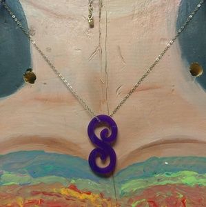 Moon & Lola colette script necklace gold filled